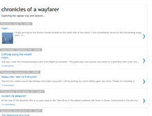 Tablet Screenshot of chroniclesofawayfarer.blogspot.com