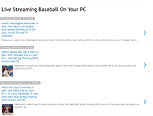 Tablet Screenshot of livestreamingbaseballonyourpc.blogspot.com