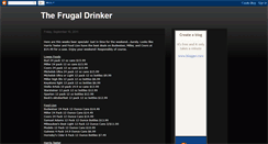 Desktop Screenshot of frugaldrinker.blogspot.com