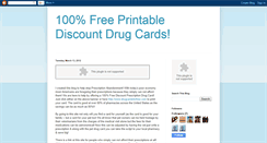 Desktop Screenshot of freeprintabledrugcards.blogspot.com