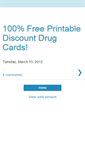 Mobile Screenshot of freeprintabledrugcards.blogspot.com