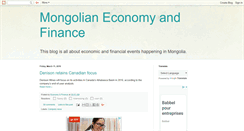 Desktop Screenshot of mongoliaeconomy.blogspot.com