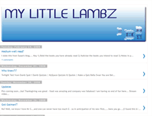 Tablet Screenshot of mylittlelambz.blogspot.com