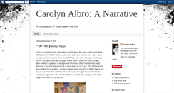 Desktop Screenshot of carolynalbro.blogspot.com