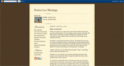 Desktop Screenshot of pastorlee.blogspot.com