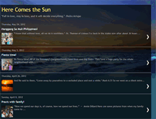 Tablet Screenshot of herecomesthesunmanila.blogspot.com