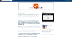 Desktop Screenshot of loveandcoconuts.blogspot.com