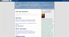 Desktop Screenshot of cantaresrezardosveces.blogspot.com