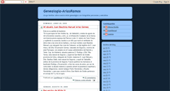 Desktop Screenshot of genealogia-ariasramos.blogspot.com