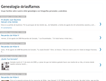 Tablet Screenshot of genealogia-ariasramos.blogspot.com