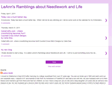 Tablet Screenshot of leannsramblingsaboutneedleworkandlife.blogspot.com
