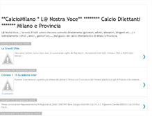 Tablet Screenshot of calciomilano.blogspot.com