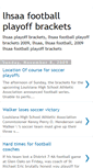 Mobile Screenshot of lhsaafootballplayoffbrackets.blogspot.com