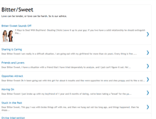 Tablet Screenshot of bittersweetadvice.blogspot.com