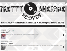 Tablet Screenshot of prettyawesomerecords.blogspot.com