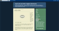 Desktop Screenshot of cecisartandothermagicaladventures.blogspot.com