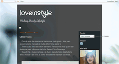 Desktop Screenshot of loveinstyle.blogspot.com