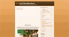 Desktop Screenshot of liste-riad-marrakech.blogspot.com