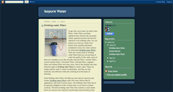 Desktop Screenshot of isopurewater.blogspot.com