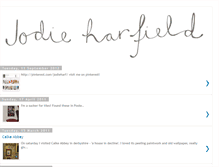 Tablet Screenshot of jodieharfield.blogspot.com