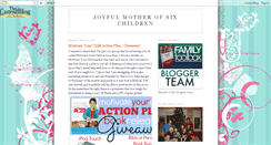 Desktop Screenshot of joyfulmotherofsixchildren.blogspot.com