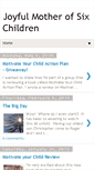 Mobile Screenshot of joyfulmotherofsixchildren.blogspot.com