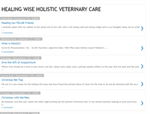 Tablet Screenshot of healingwiseholisticveterinarycare.blogspot.com