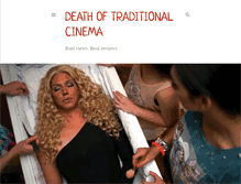 Tablet Screenshot of deathoftraditionalcinema.blogspot.com