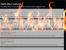 Tablet Screenshot of darth-maul-costume.blogspot.com