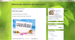 Desktop Screenshot of educandoatravesdalinguagem.blogspot.com