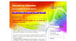 Desktop Screenshot of educadorinfantil.blogspot.com