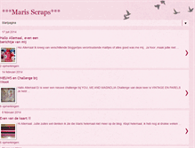 Tablet Screenshot of maris-scrapkaartenvanmaris.blogspot.com