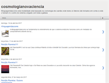Tablet Screenshot of cosmologianovaciencia.blogspot.com