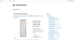 Desktop Screenshot of ge-microwave.blogspot.com