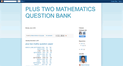 Desktop Screenshot of mathsquestionbank.blogspot.com