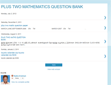 Tablet Screenshot of mathsquestionbank.blogspot.com