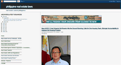 Desktop Screenshot of philippinerealestatelaws.blogspot.com