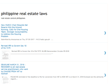 Tablet Screenshot of philippinerealestatelaws.blogspot.com