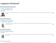 Tablet Screenshot of magazine-infonaturel.blogspot.com