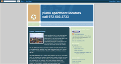 Desktop Screenshot of apartmentslocatorplano.blogspot.com