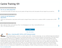 Tablet Screenshot of caninetraining101.blogspot.com