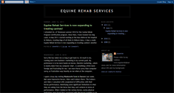 Desktop Screenshot of equinerehabservices.blogspot.com