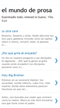 Mobile Screenshot of elmundodeprosa.blogspot.com