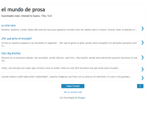 Tablet Screenshot of elmundodeprosa.blogspot.com