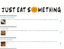 Tablet Screenshot of justeatsomething.blogspot.com