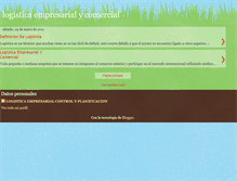Tablet Screenshot of logisticaempresarialycomercial.blogspot.com