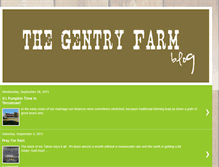 Tablet Screenshot of gentryfarm.blogspot.com