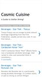 Mobile Screenshot of cosmic-cuisine.blogspot.com