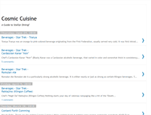 Tablet Screenshot of cosmic-cuisine.blogspot.com