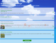 Tablet Screenshot of ambientologagroecologa.blogspot.com